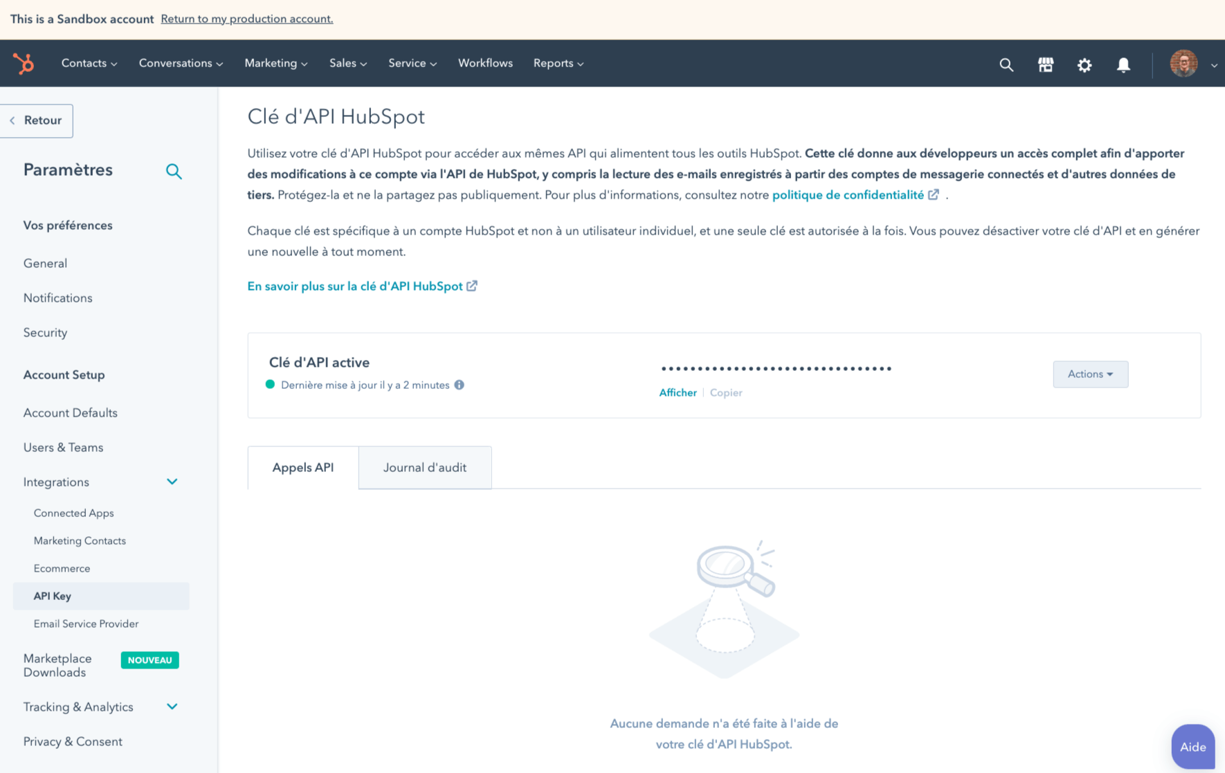 Logiciel sandbox utiliser un environnement sécurisé HubSpot
